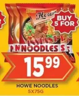 Goal Supermarket HOWE NOODLES 5X75G offer