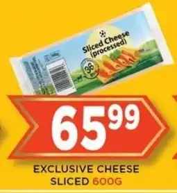 Goal Supermarket EXCLUSIVE CHEESE SLICED 600G offer
