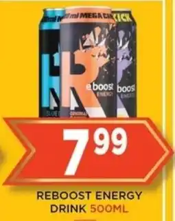 Goal Supermarket REBOOST ENERGY DRINK 500ML offer