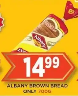 Goal Supermarket ALBANY BROWN BREAD ONLY 700G offer
