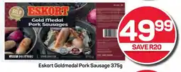 Pick n Pay Hypermarket Eskort Goldmedal Pork Sausage 375g offer