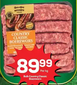 Pick n Pay Hypermarket Bulk Country Classic Boerewors offer