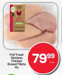 Pick n Pay Hypermarket PnP Fresh Skinless Chicken Breast Fillets 4s offer