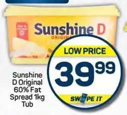 Pick n Pay Hypermarket Sunshine D Original 60% Fat Spread 1kg Tub offer
