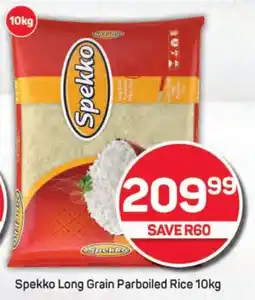 Pick n Pay Hypermarket Spekko Long Grain Parboiled Rice 10kg offer