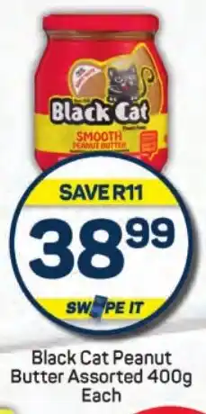 Pick n Pay Hypermarket Black Cat Peanut Butter Assorted 400g Each offer