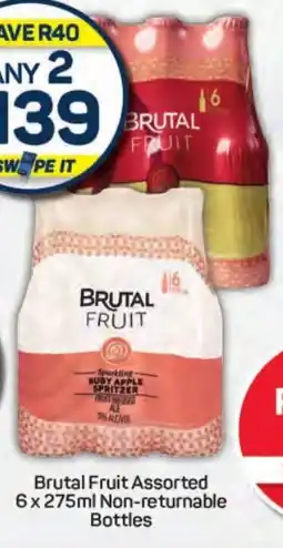 Pick n Pay Hypermarket Brutal Fruit Assorted 6x275ml Non-returnable offer
