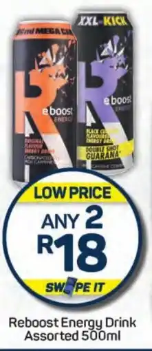 Pick n Pay Hypermarket Reboost Energy Drink Assorted 500ml offer