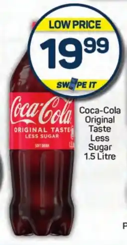 Pick n Pay Hypermarket Coca-Cola Original Taste Less Sugar 1.5 Litre offer