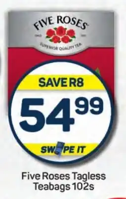 Pick n Pay Hypermarket Five Roses Tagless Teabags 102s offer