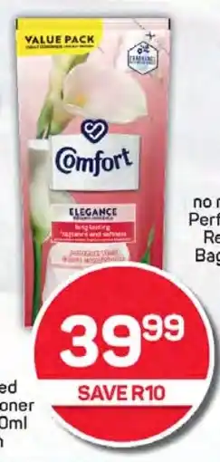 Pick n Pay Hypermarket Comfort Concentrated Fabric Conditioner Assorted 800ml Refill Each offer