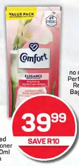 Pick n Pay Hypermarket Comfort Concentrated Fabric Conditioner Assorted 800ml Refill Each offer