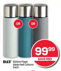 Pick n Pay Hypermarket DAY 500ml Flask Assorted Colours Each offer
