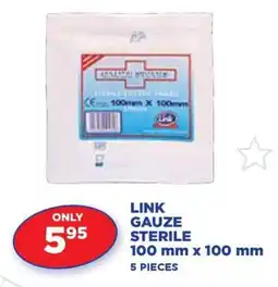 Link Pharmacy LINK GAUZE STERILE 100 mm x 100 mm offer
