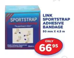 Link Pharmacy LINK SPORTSTRAP ADHESIVE BANDAGE offer