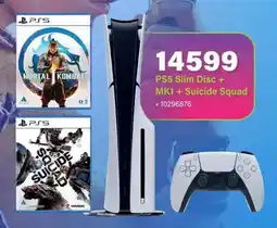 Incredible Connection PS5 Slim Disc + MK1 + Suicide Squad offer