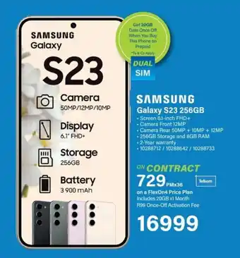 Incredible Connection SAMSUNG Galaxy S23 256GB offer