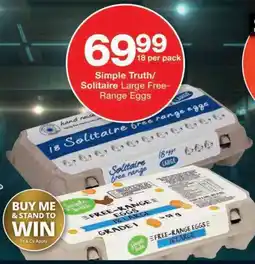 Simple Truth/ Solitaire Large Free-Range Eggs