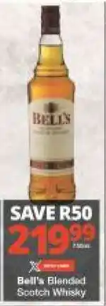 Checkers Bell's Blended Scotch Whisky offer