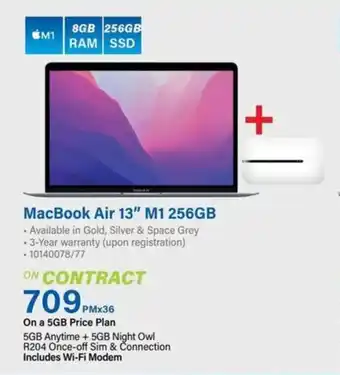 Incredible Connection MacBook Air 13" M1 256GB offer