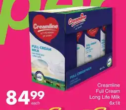 Save Hyper Creamline Full Cream Long Life Milk 6x1lt offer