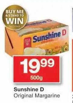 Checkers Sunshine D Original Margarine offer