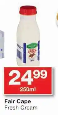 Checkers Fair Cape Fresh Cream offer
