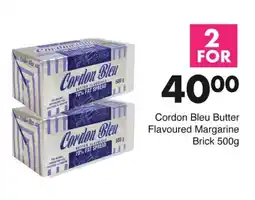 Cordon Bleu Butter Flavoured Margarine Brick 500g