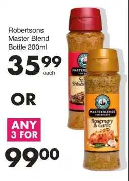 Save Hyper Robertsons Master Blend Bottle 200ml offer
