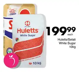 Save Hyper Huletts/Selati White Sugar 10kg offer
