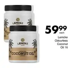 Lemcke Odourless Coconut Oil 1lt