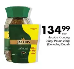 Save Hyper Jacobs Kronung 200g/ Pouch 230g (Excluding Decaf) offer