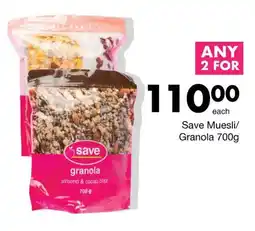 Save Hyper Save Muesli/ Granola 700g offer