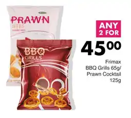 Save Hyper Frimax BBQ Grills 65g/ Prawn Cocktail 125g offer