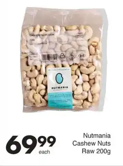 Save Hyper Nutmania Cashew Nuts Raw 200g offer