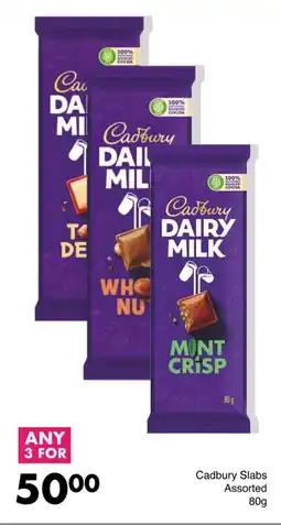 Save Hyper Cadbury Slabs Assorted 80g offer