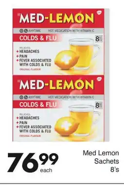 Med Lemon Sachets 8's