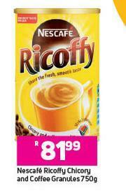 Game Nescafe Ricoffy Chicory & Coffee Granules-750g offer