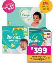 Game Pampers Active Baby Mega Box,Active Baby Pants Or Premium Mega Box-Each offer