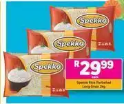 Game Spekko Rice Parboiled Long Grain-2kg Each offer