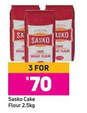Game Sasko Cake Flour-For 3 x 2.5Kg offer