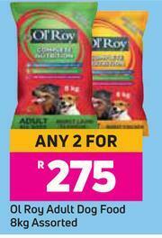 Game Ol'Roy Adult Dog Food Assorted-For Any 2 x 8Kg offer