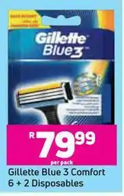 Game Gillette Blue 3 Comfort 6 + 2 Disposables-Per Pack offer