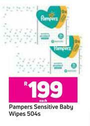 Game Pampers Sensitive Baby Wipes 504's-Each offer