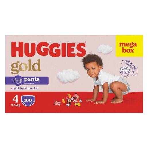 Huggies Gold Pants Size 4 Megabox (9-14kg) 100 Nappies offer at Pick n ...