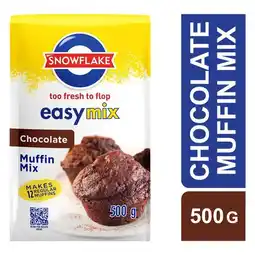Pick n Pay Liquor Snowflake Easy Mix Chocolate Muffin Mix 500g offer
