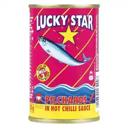 Pick n Pay Liquor Lucky Star Pilchards in Chilli 155g offer