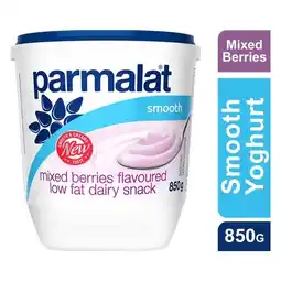 Pick n Pay Liquor Parmalat Low Fat Mixed Berries Yoghurt 850g offer