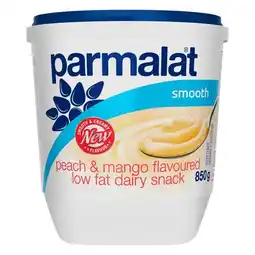 Pick n Pay Liquor Parmalat Low Fat Smooth Peach & Mango Dairy Sanck Yoghurt 850g offer