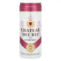Pick n Pay Liquor Chateau Del Rei Sparkling Sweet Red Wine Can 250ml x 24 offer